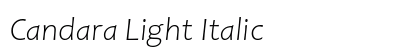 Candara Light Italic preview