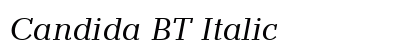 Candida BT Italic preview