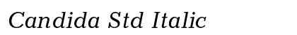 Candida Std Italic preview