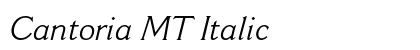 Cantoria MT Italic Preview