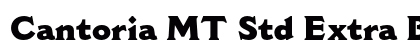 Cantoria MT Std Extra Bold Preview