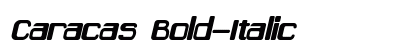 Caracas Bold-Italic preview