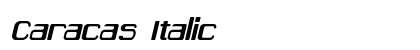 Caracas Italic Preview