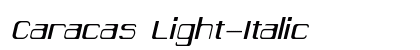 Caracas Light-Italic Preview