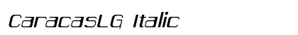 CaracasLG Italic Preview