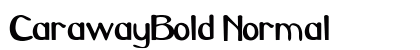 CarawayBold Normal preview