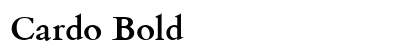Cardo Bold preview