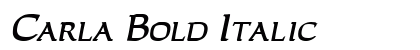 Carla Bold Italic Preview
