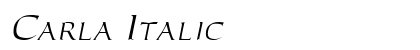 Carla Italic Preview
