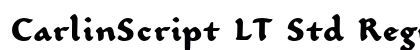 CarlinScript LT Std Regular Bold preview