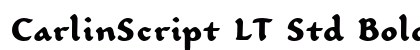 CarlinScript LT Std Bold Regular preview
