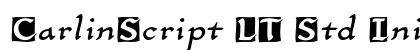 CarlinScript LT Std Initials Regular Preview