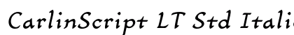 CarlinScript LT Std Italic Regular preview