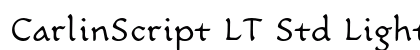 CarlinScript LT Std Light Regular preview