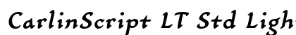 CarlinScript LT Std Light BoldItalic Preview