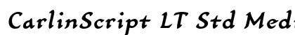 CarlinScript LT Std MediumIt Regular preview