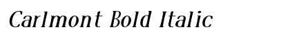 Carlmont Bold Italic Preview
