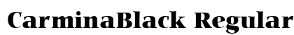 CarminaBlack Regular preview