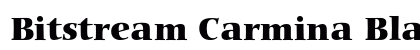 Bitstream Carmina Black Preview