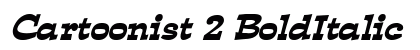 Cartoonist 2 BoldItalic Preview
