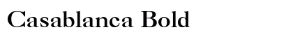 Casablanca Bold preview