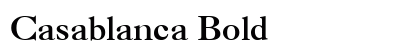 Casablanca Bold preview