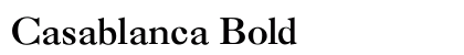 Casablanca Bold preview