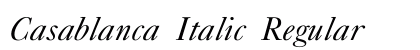 Casablanca Italic Regular Preview