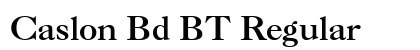 Caslon Bd BT Regular preview
