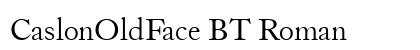 CaslonOldFace BT Roman preview