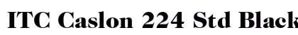 ITC Caslon 224 Std Black preview