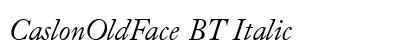 CaslonOldFace BT Italic preview