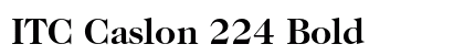 ITC Caslon 224 Bold preview