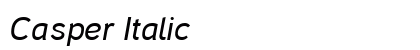 Casper Italic preview