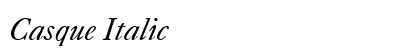 Casque Italic Preview