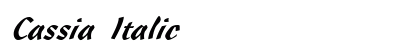 Cassia Italic preview