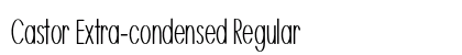 Castor Extra-condensed Regular Preview
