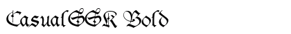 CasualSSK Bold preview