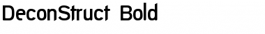 DeconStruct Bold Font