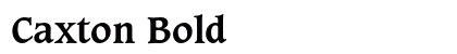 Caxton Bold preview