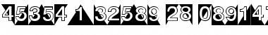 DecoNumbers LH Triangle Regular Font