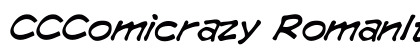 CCComicrazy RomanItalic Preview