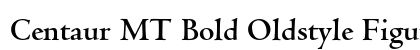 Centaur MT Bold Oldstyle Figures preview