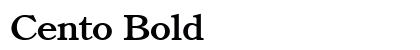 Cento Bold preview