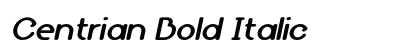 Centrian Bold Italic Preview