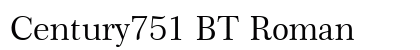 Century751 BT Roman Preview