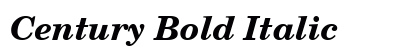 Century Bold Italic Preview