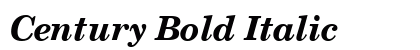 Century Bold Italic Preview