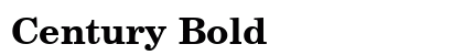 Century Bold preview