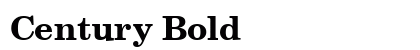 Century Bold preview